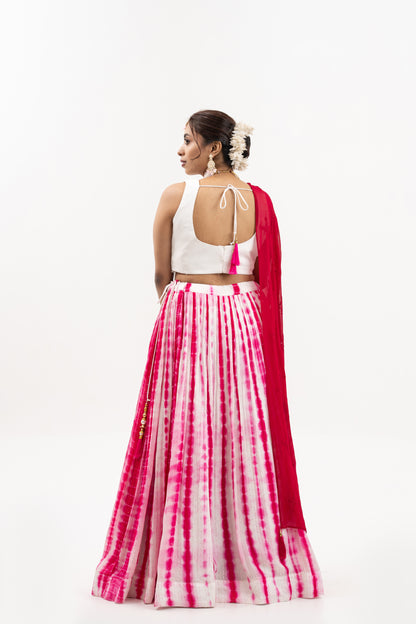 Ruby Blossom Lehenga Set