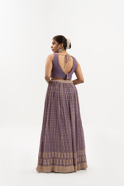 Lavender Royale Lehenga Set