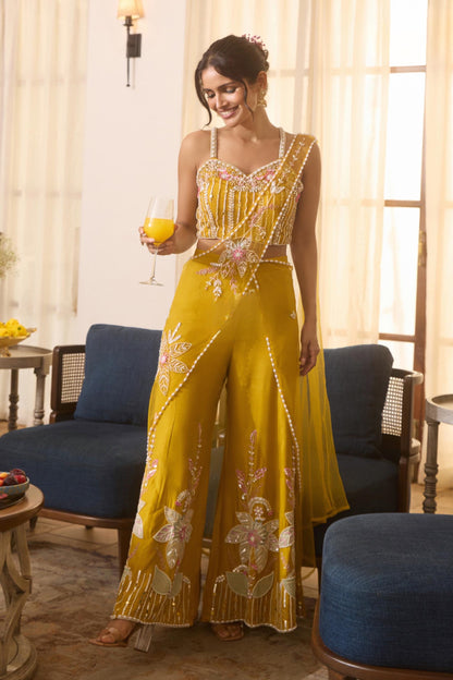 Marigold Bloom Sharara Set