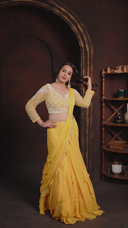 Sunlit Ruffle Lehenga Set