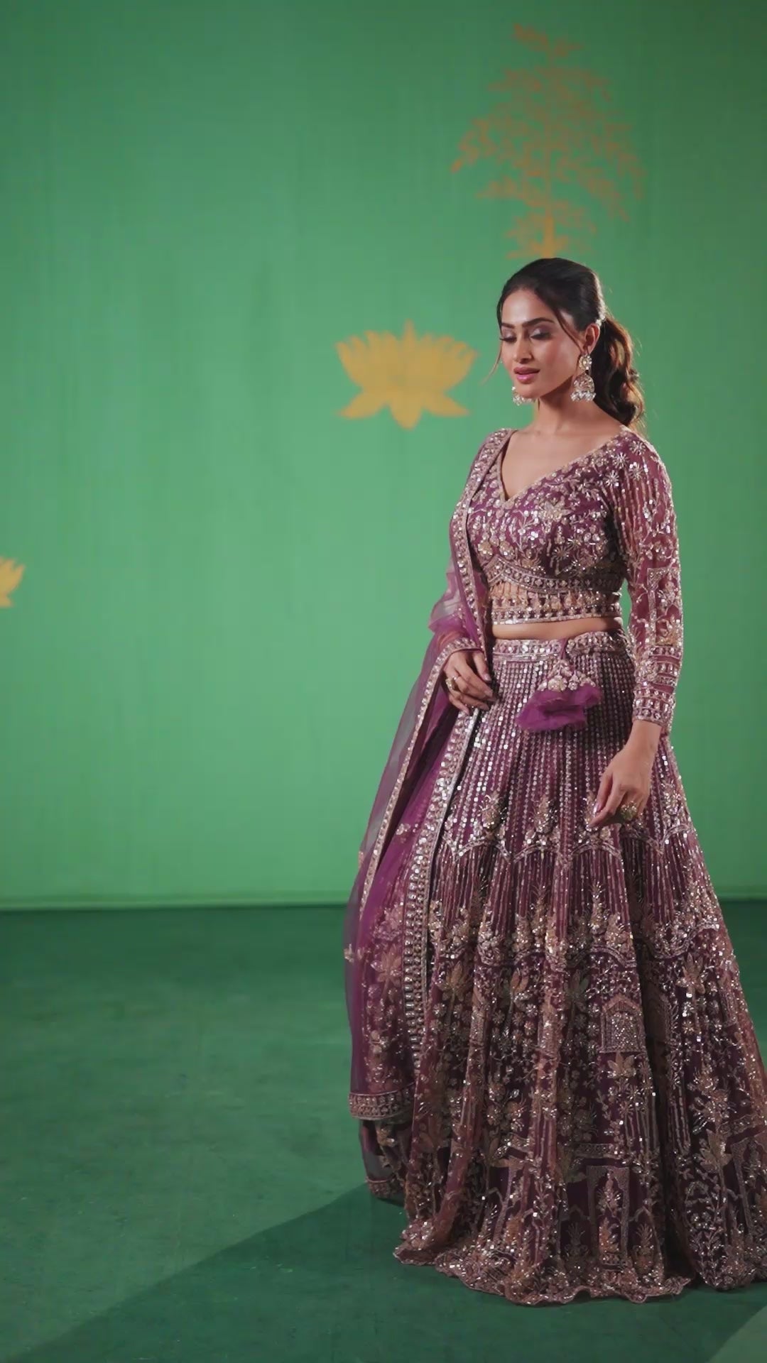 Mulberry Regal Bridal Lehenga
