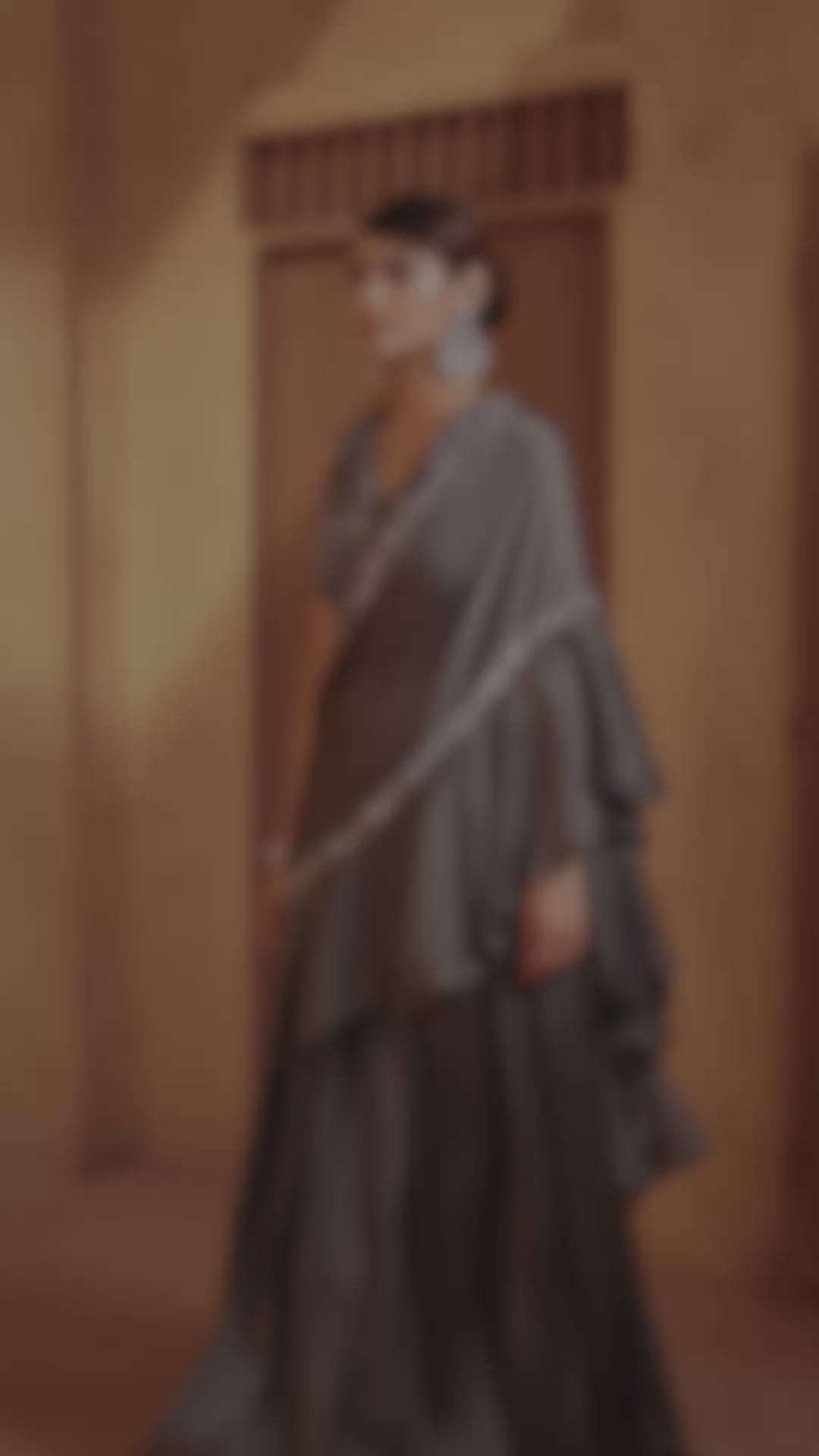 Olive Cascade Drape Set