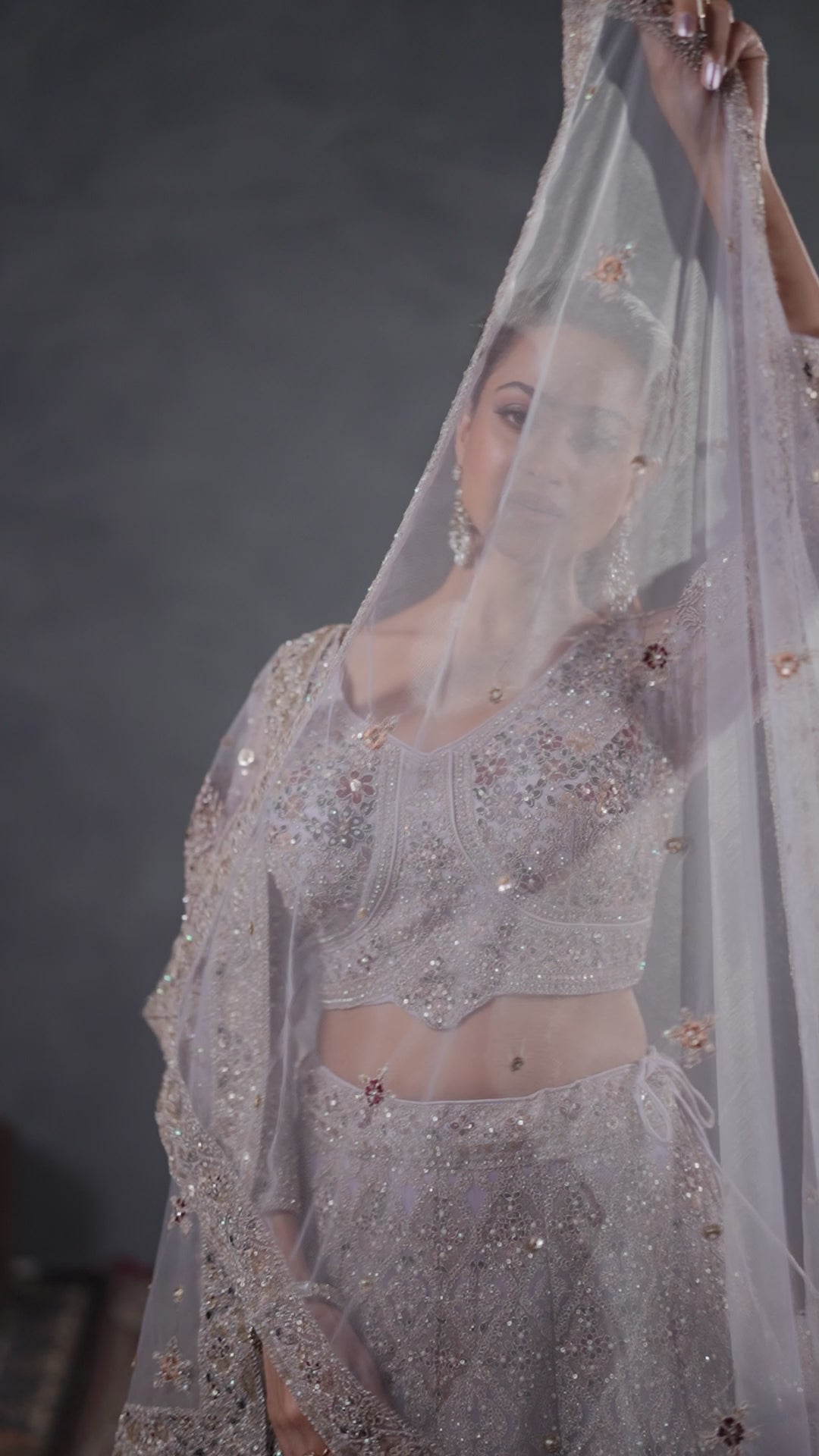 Lilac Heirloom Bridal Lehenga